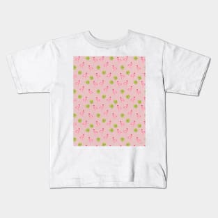 Pink Flamingo Pattern in Blush | Summer | Island Paradise | Tropical Kids T-Shirt